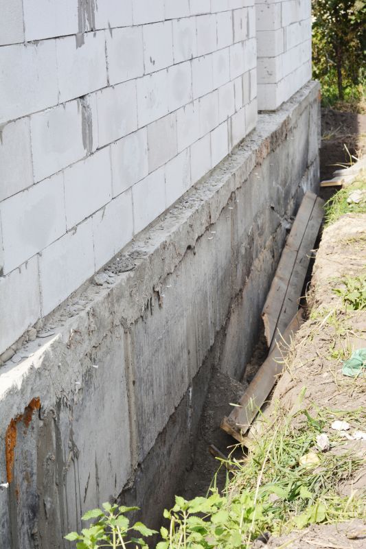 Foundation Repair Worksite